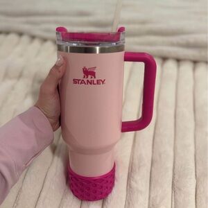 Limited Edition Stanley Pink Tumbler with Handle & accessories